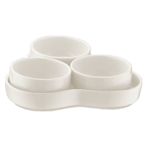 Набор для соусов 4 предмета фарфор Banquet White Bonna /12/ BNC 04 SST