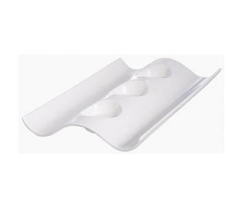 Тарелка 320х210мм прямоуг. с 3-мя выемками Эпитайзер E6392  45145 /6/12/