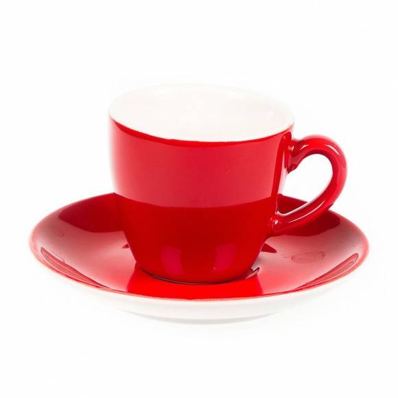 Кофейная пара 80мл красный цвет Barista P.L. 4626/4627 (red) /6/ Кофейная пара 80мл красный цвет Barista P.L. 4626/4627 (red) /6/