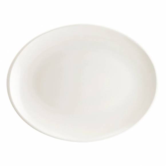 Блюдо овальное 360*280 мм Белый, форма Мув Bonna MOV36OV b