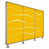 Перегородка 3-х секционная стандарт Zigzag (Зигзаг) с подсветкой 1900х150х1650 мм Перегородка 3-х секционная стандарт Zigzag (Зигзаг) с подсветкой 1900х150х1650 мм