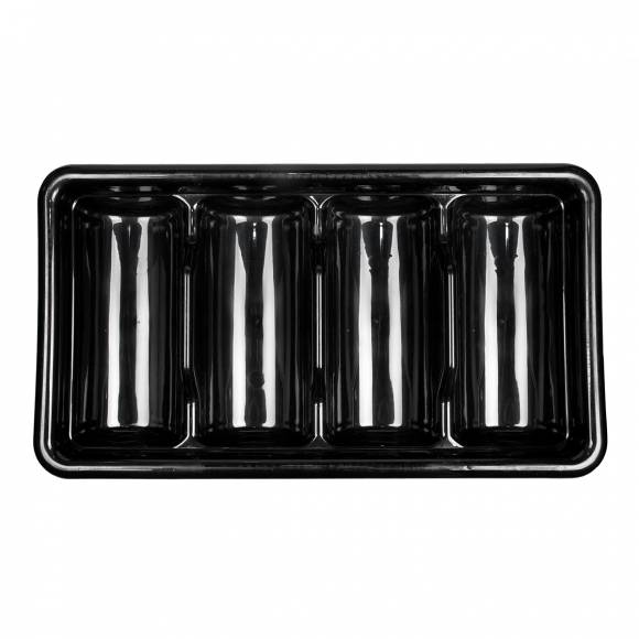 Подставка для столовых приборов 4 отделения, пластик, Proff Cuisine JD-4088B