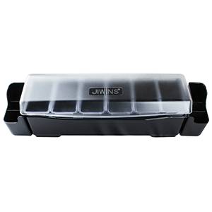 Барная станция (контейнер) 6 ячеек 575х145мм Probar черный пластик JW-BN6L  02120925