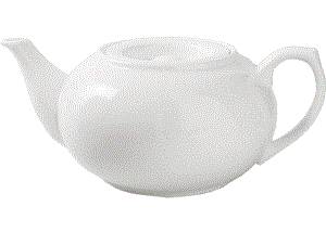 Чайник «Kunstwerk» 700мл фарфор D=87, H=80, L=200мм белый A0255  03150421