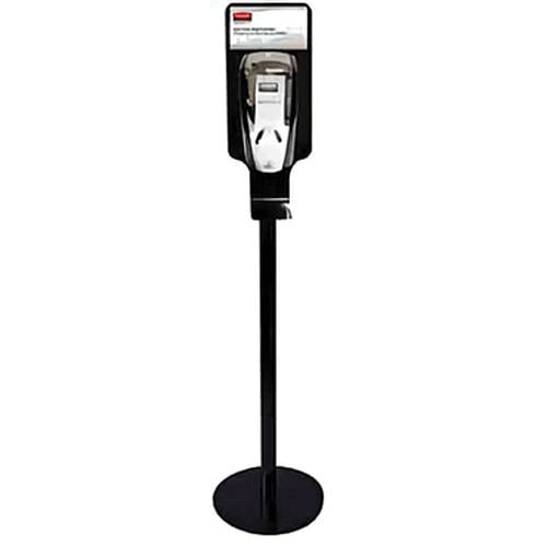 Стойка для гигиены рук, стационарный GP750824 (свободно устанавливаемый аппарат), черный/сталь