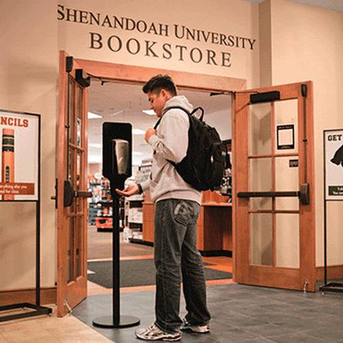 Стойка для гигиены рук, стационарный GP750824 (свободно устанавливаемый аппарат), черный/сталь