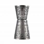 Джиггер "Floral" 20/40 мл, нержавеющая сталь, P.L.- Barbossa MSAS0034-SS Джиггер "Floral" 20/40 мл, нержавеющая сталь, P.L.- Barbossa MSAS0034-SS
