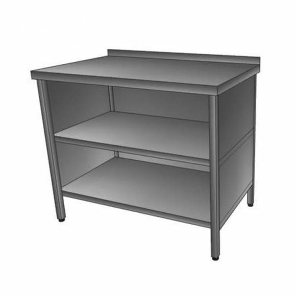 Стол производственный с бортом, 2-мя полками 1600*700*850 зашивка сзади и по бокам Стол производственный с бортом, 2-мя полками 1600*700*850 зашивка сзади и по бокам