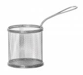 Корзинка для подачи картофеля фри 90х90мм с ручкой нерж. QL089-03 кт134 Корзинка для подачи картофеля фри 90х90мм с ручкой нерж. QL089-03 кт134