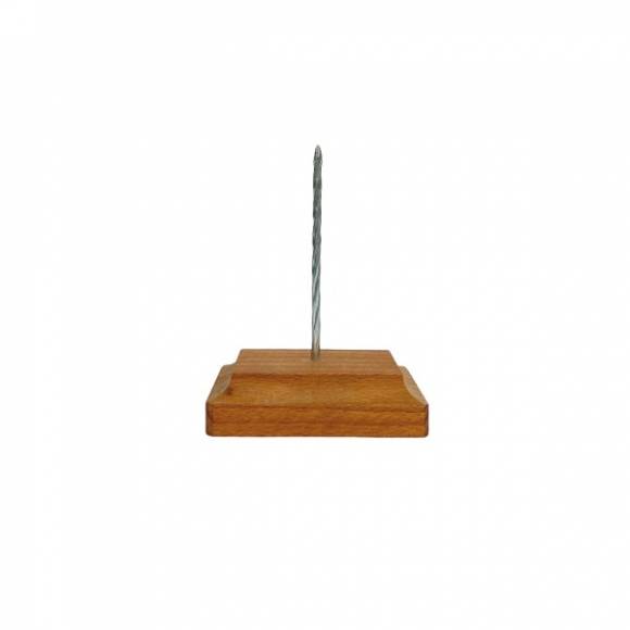 Игла для чеков h=12 см. на дерев. подставке 61250