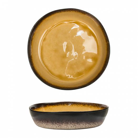 Салатник 1200мл 235мм Stockholm Yellow Spider Silk P.L. JM-2082-YELLOW /3/