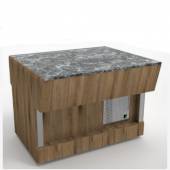 Прилавок нейтральный Refettorio (шведский стол пристенный) без полки RN43SPB ШС каменная столешница Прилавок нейтральный Refettorio (шведский стол пристенный) без полки RN43SPB ШС каменная столешница