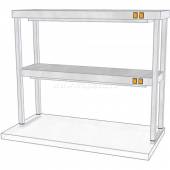 Полка настольная двухъярусная с подогревом ТТМ ПНПК2-140/4 97344