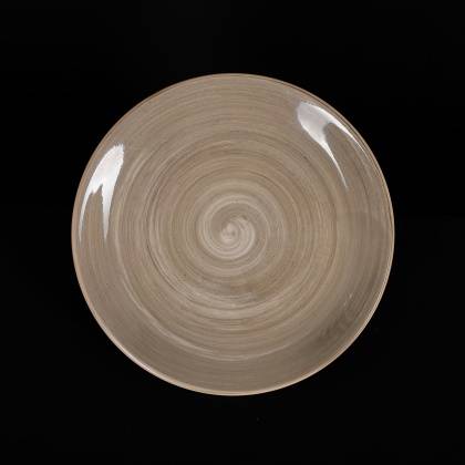 Тарелка мелкая 200мм Corone Nature серо-коричневая /24/ Тарелка мелкая 200мм Corone Nature серо-коричневая /24/