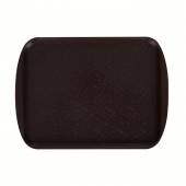 Поднос прямоугольный 41,5х30,5см с ручками шоколадный [71816]