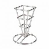 Корзинка - пирамида д/подачи на подставке метал 6,5*12,5 см P.L. (81200564) Корзинка - пирамида д/подачи на подставке метал 6,5*12,5 см P.L. (81200564)