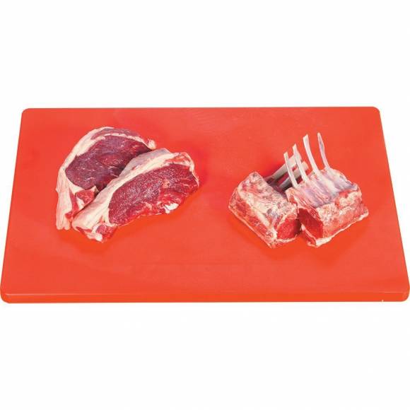 Доска разделочная пластиковая, красный цвет 400*300*8 мм, P.L. Proff Cuisine 81272004