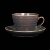 Чайная пара 300 мл Corone Terra сине-коричневый 4616F/4618F