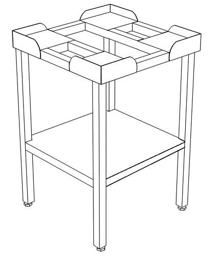 ПП Подставка с полкой, без направляющих 1000*900*850