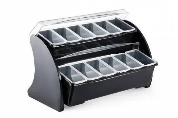 Контейнер для фруктов, специй пластик 2-х ярусный 8 ячеек P.L. - BarWare CDMH0016 SUB