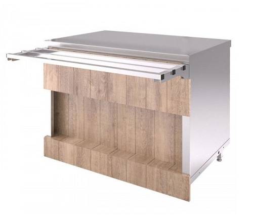 Прилавок нейтральный (стол пристенный) RN42AВP Refettorio Capital ЧТТ без полки Прилавок нейтральный (стол пристенный) RN42AВP Refettorio Capital ЧТТ без полки