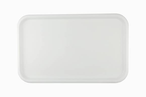 Поднос прямоугольный 52,5x32,5см белый поверхность шагрень (148) MGprof 1737