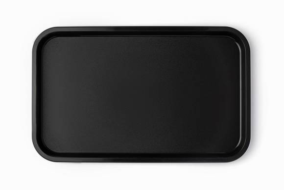 Поднос прямоугольный 52,5x32,5см черный поверхность шагрень (110) MGprof 1737