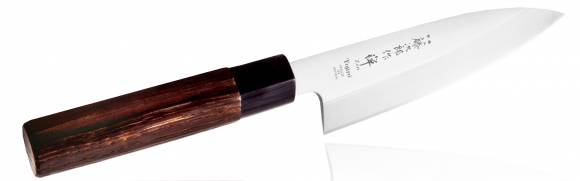 Нож Деба Tojiro ZEN 155мм сталь VG-10 3 слоя, рукоять дерево FD-571