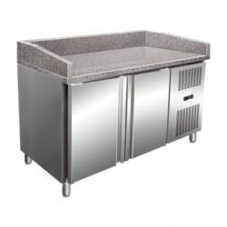 Стол холодильный для пиццы 2-дверный COOLEQ PZ2600TN столешница гранит
