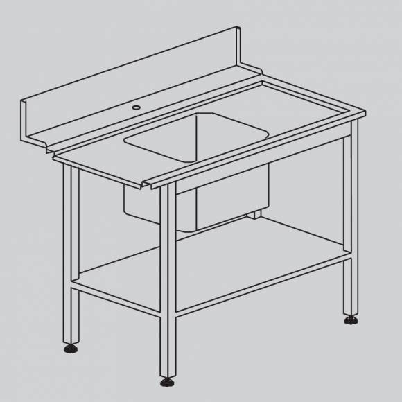 Стол для грязной посуды DIHR T55 1200 R