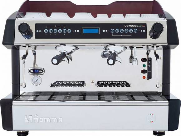 Кофемашина-автомат Fiamma Compass 2 DB TC Black 2 высокие группы, 2 бойлера