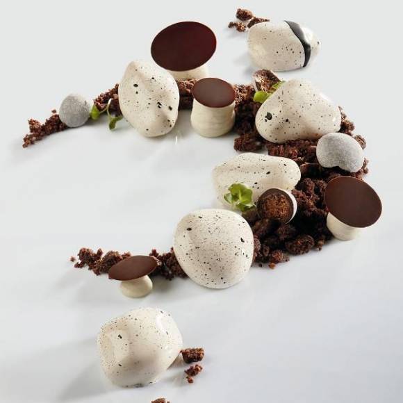 Форма силиконовая PAVOFLEX для пирож. 3D "Дзэн" d18мм h20мм, 18мл, 30 ячеек Pavoni PX4326S