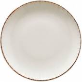 Тарелка плоская 250 мм фарфор Gourmet Retro Bonna E100GRM25DZ коричневый край b