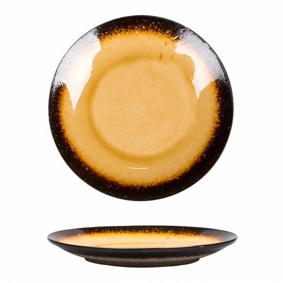 Тарелка 230мм Stockholm Yellow Spider Silk P.L. JM2302-YELLOW /6/