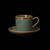 Кофейная пара 115мл Corone Primavera зеленая фк1759 Кофейная пара 115мл Corone Primavera зеленая фк1759