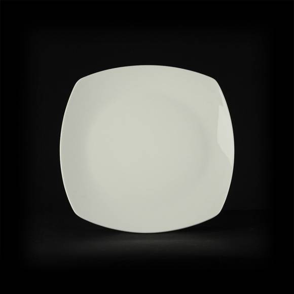 Тарелка квадратная 230х230мм Chan Wave (Quadro) ivory LQ-QD0128С фк0209.