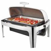 Мармит сервировочный 8,5л электрический Sunnex X813087V-1 GN1/1 металлическая крышка Roll-Top