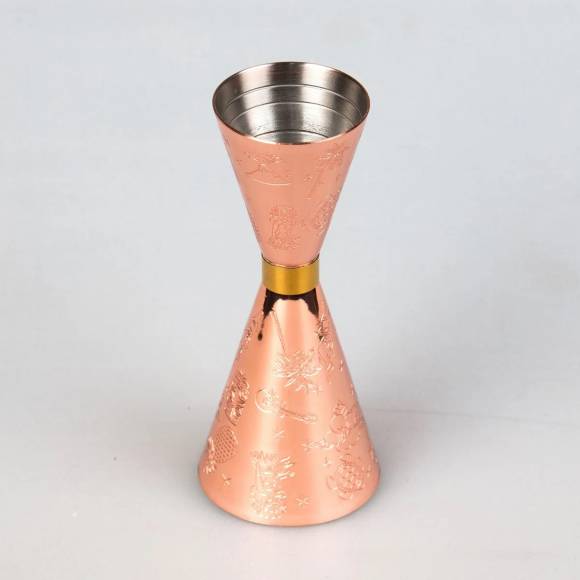 Джиггер нерж. 25/50 мл, медный P.L.- Barbossa MSAS0024-CP