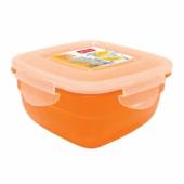 Контейнер 0,6л 130х130х70мм оранжевый, квадратный Рестола 43115720 