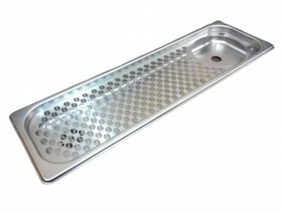 Мойка для питчера врезная 530x162х40мм, с сушильной сеткой, с омывателем Chrome Мойка для питчера врезная 530x162х40мм, с сушильной сеткой, с омывателем Chrome