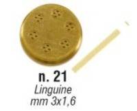 Форма №21 Linguine 3х1,6мм для Sirman Concerto 5 Форма №21 Linguine 3х1,6мм для Sirman Concerto 5
