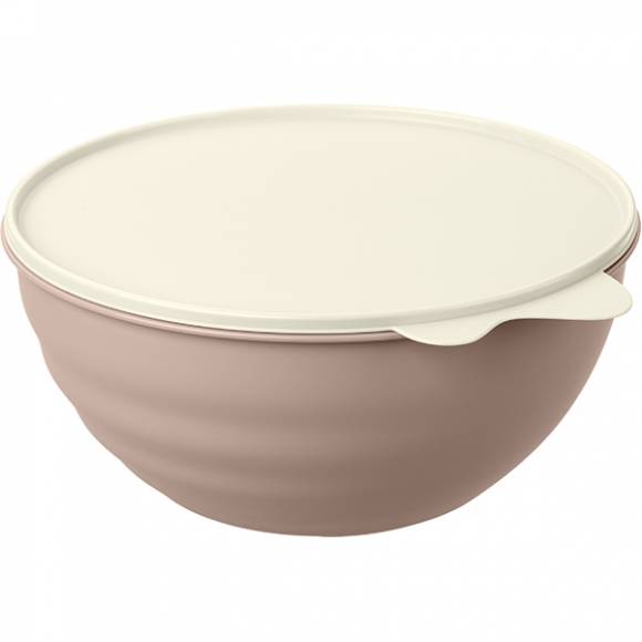 Миска с крышкой 2,8л бежев. Рестола 431296832 /6/