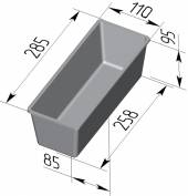 Форма для хлеба Спика 6 Л Тостерная (285х110х95мм) с ручками 6 секций Форма для хлеба Спика 6 Л Тостерная (285х110х95мм) с ручками 6 секций