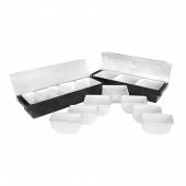 Контейнер для фруктов, специй пластик 4 ячейки P.L. - BarWare JD-B4B