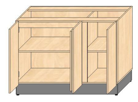 RD2 МОБ (п) - Модуль-основа базовая с дверями и внутренними полками ПРИСТЕННАЯ 1200х700х862 RD2 МОБ (п) - Модуль-основа базовая с дверями и внутренними полками ПРИСТЕННАЯ 1200х700х862