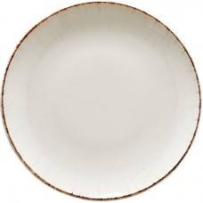 Тарелка плоская 300 мм фарфор Gourmet Retro Bonna E100GRM30DZ коричневый край b