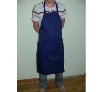 Фартук повара с грудкой темно-синий Мастергласс 31545