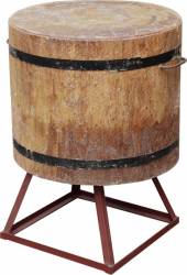 Колода для разруба круглая 500х590мм дуб, подставка 300 мм Колода для разруба круглая 500х590мм дуб, подставка 300 мм