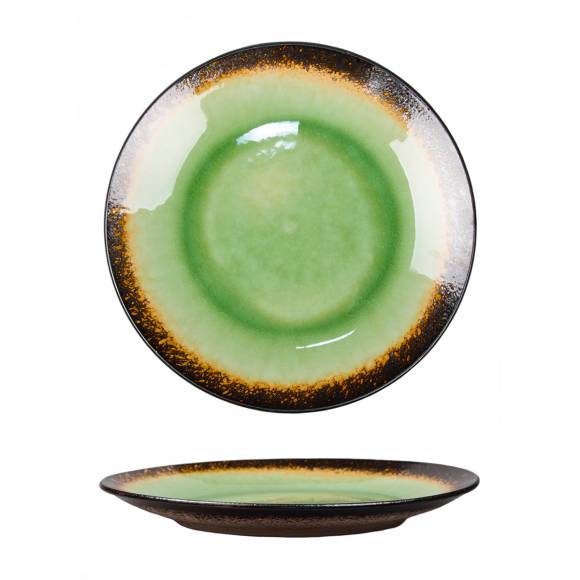 Тарелка 270мм Stockholm Green Spider Silk P.L. JM-2301-GREEN /4/