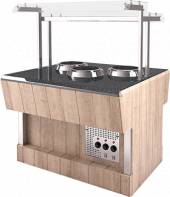 Мармит первых блюд Refettorio (шведский стол островной) RM42SD каменная столешница,3 супницы Мармит первых блюд Refettorio (шведский стол островной) RM42SD каменная столешница,3 супницы